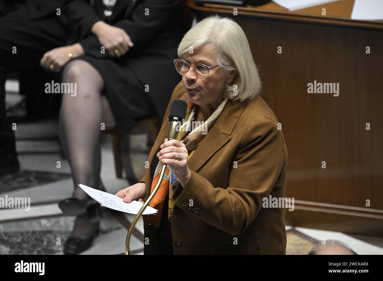 Paris, France. 16th Jan, 2024. French Labour, Health and Minister