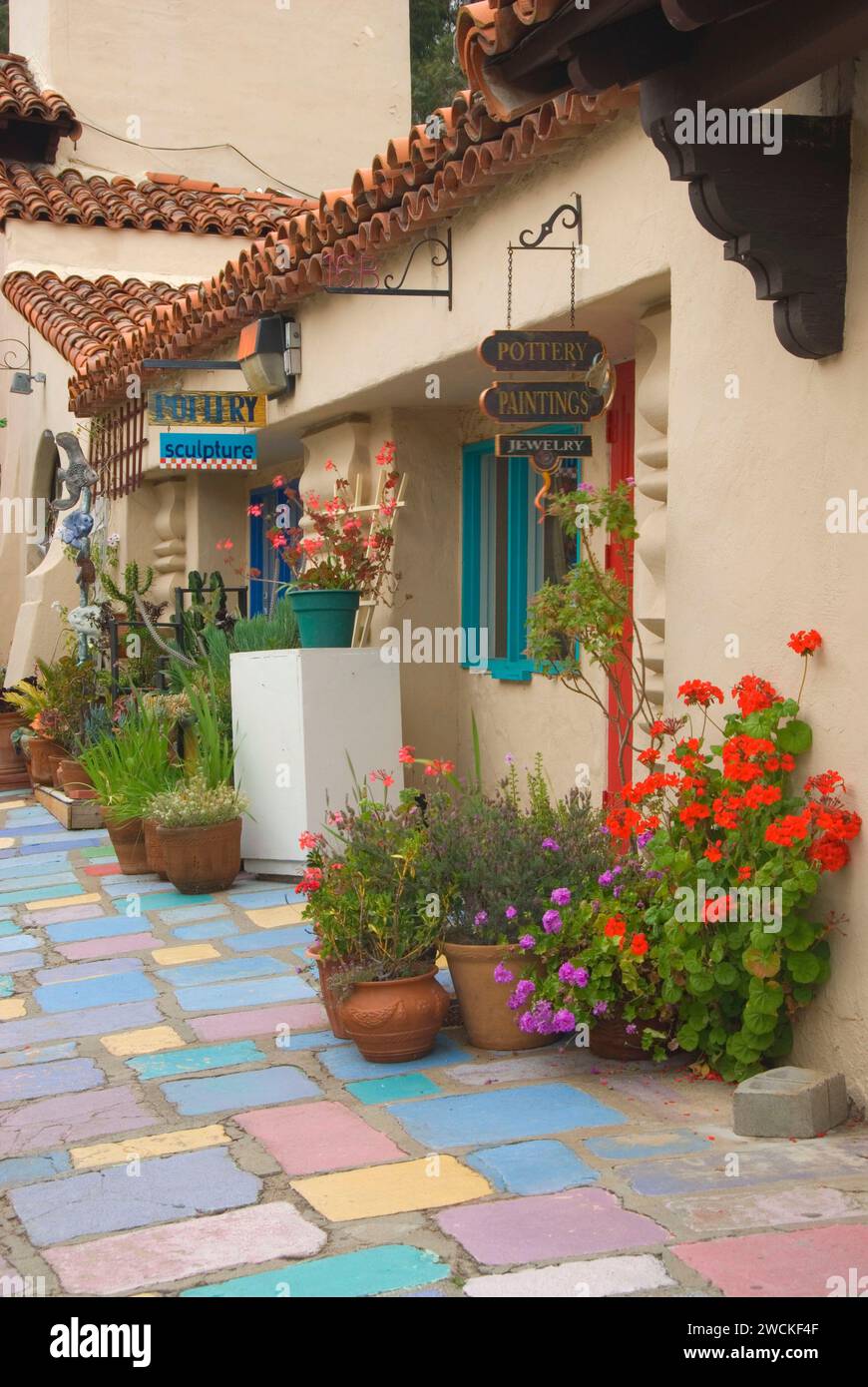Spanish Art Village, Balboa Park, San Diego, California Stock Photo Alamy