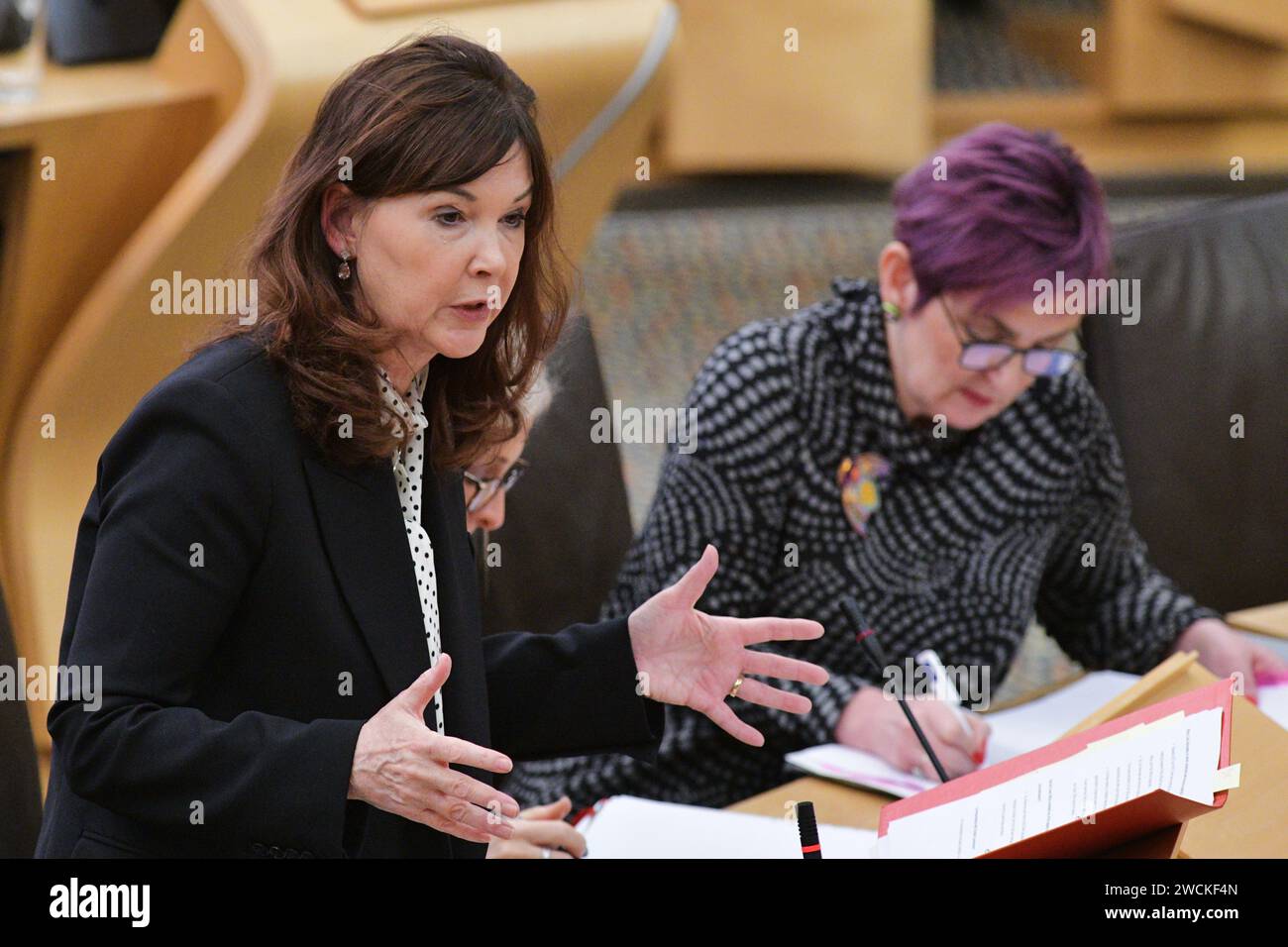 Edinburgh Scotland, UK 16 January 2024. Lord Advocate Rt Hon Dorothy