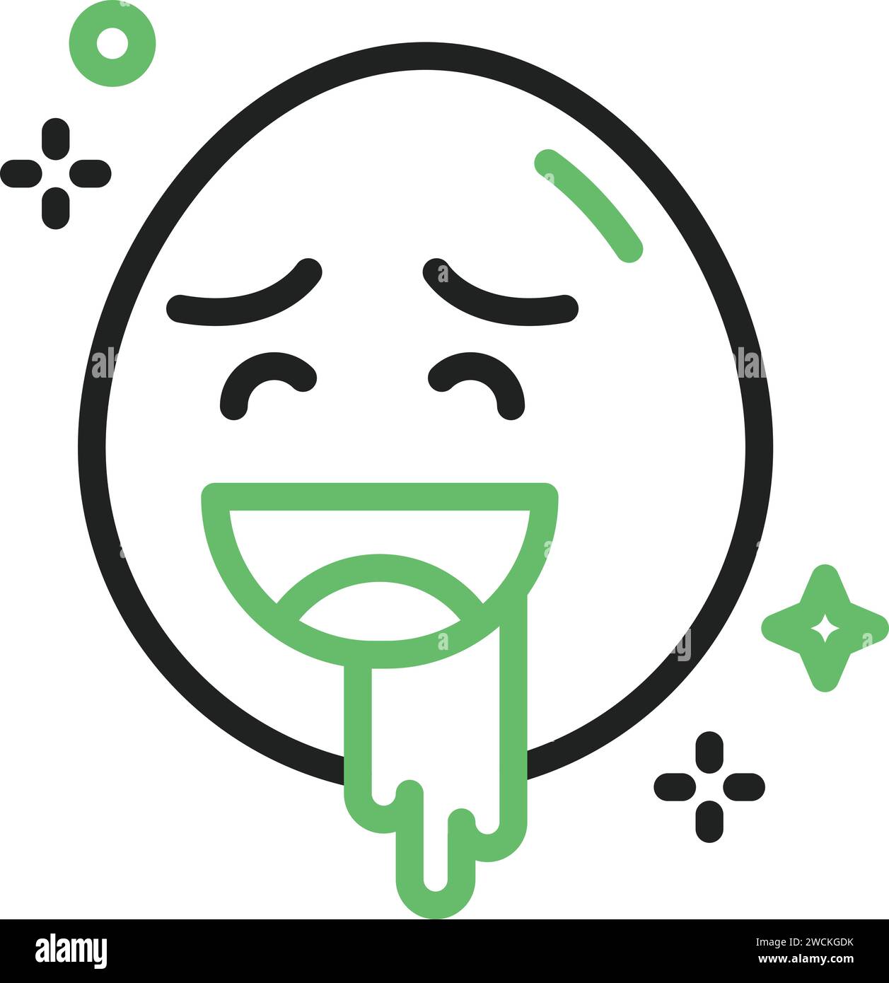 Drooling Face icon vector image Stock Vector Image & Art - Alamy