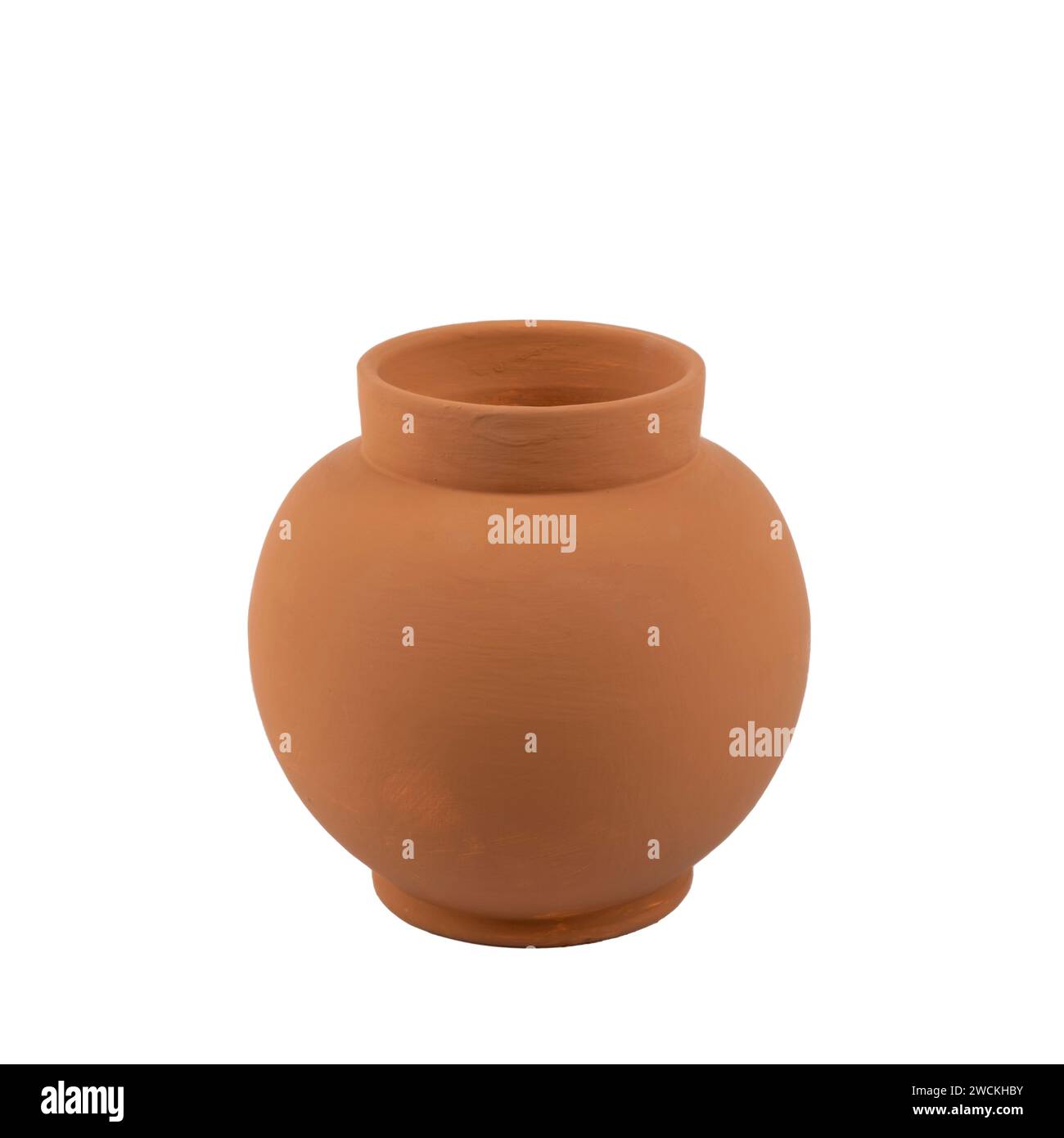 trendy design decorative ceramic vase isolated on white background ...