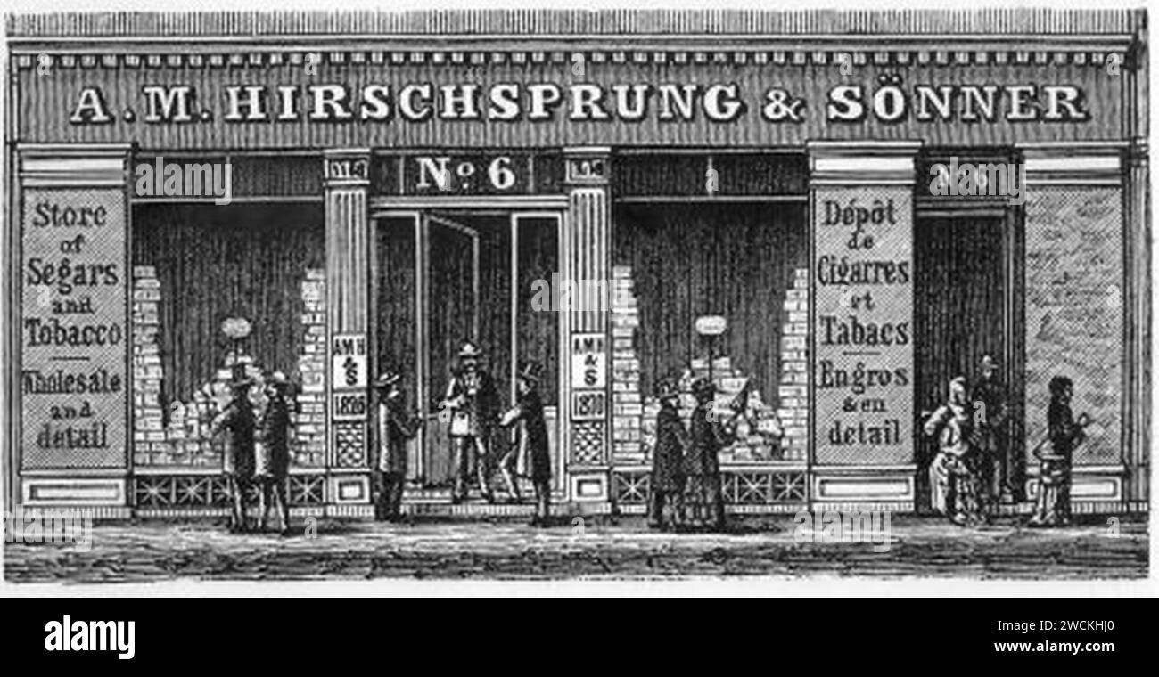 A.M. Hirschsprung & Sønner. Stock Photo