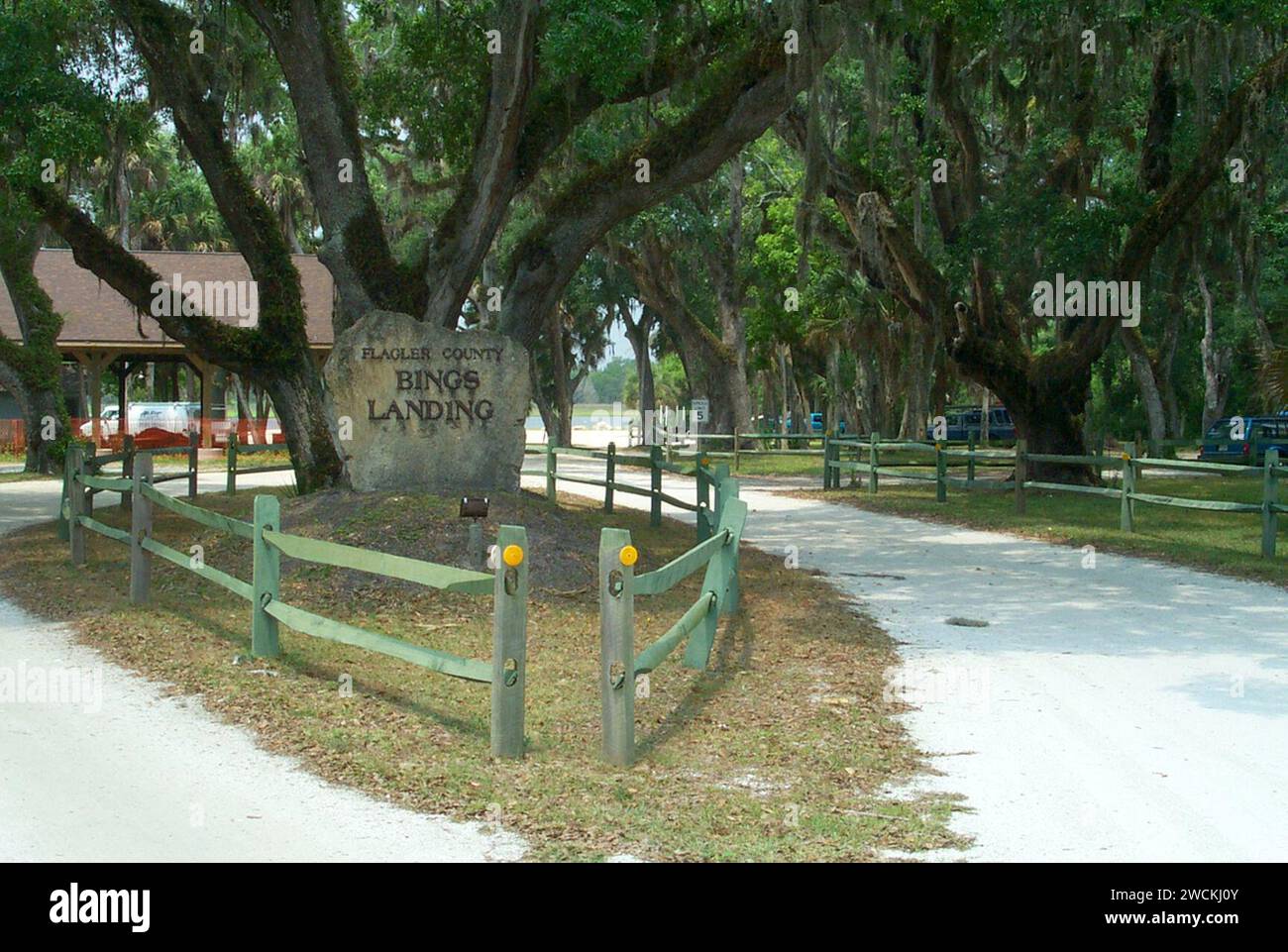 A1A Scenic and Historic Coastal Byway - Bings Landing Entrance Stock ...