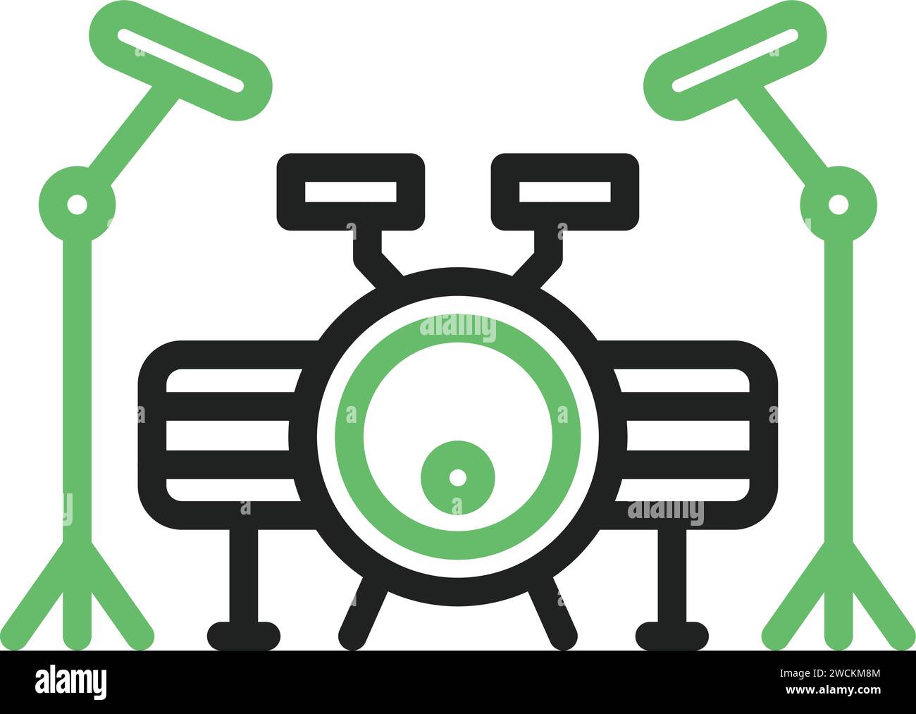 Drum Set icon vector image Stock Vector Image & Art - Alamy