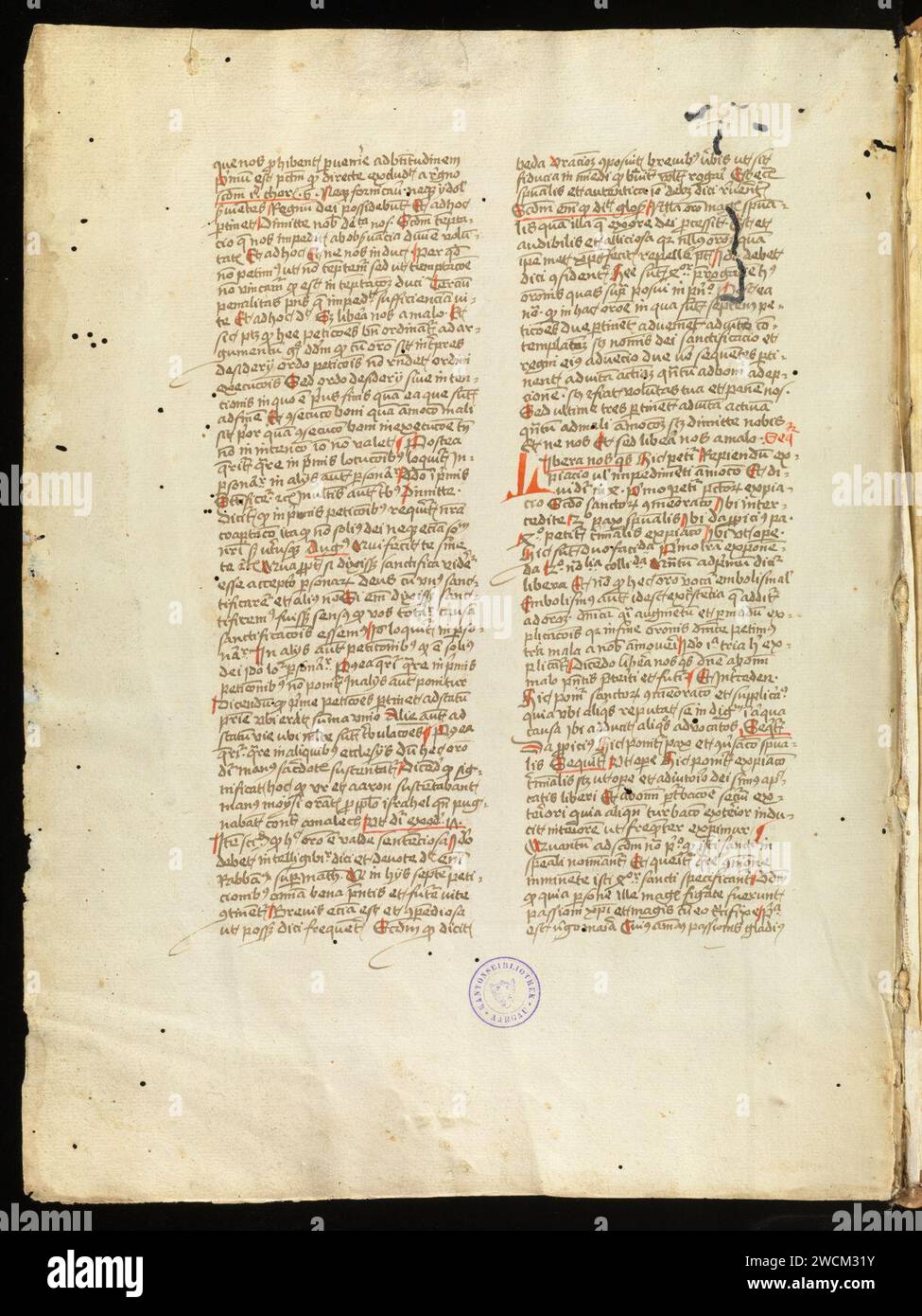 Aarau, Aargauer Kantonsbibliothek, MsMurF 14, f. 293v – Ps. Giles of Rome, Nicolaus de Dinkelspühl, Bernardus de Parentis. Stock Photo