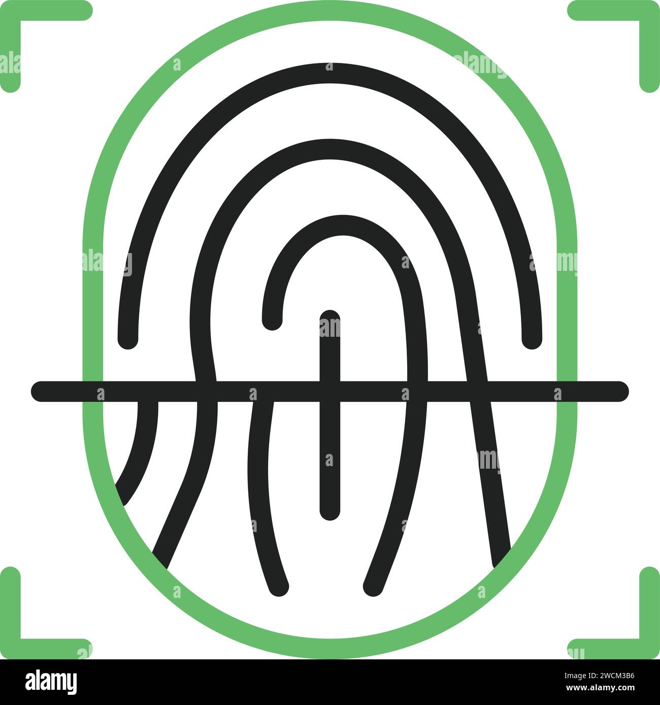 Fingerprint icon vector image Stock Vector Image & Art - Alamy
