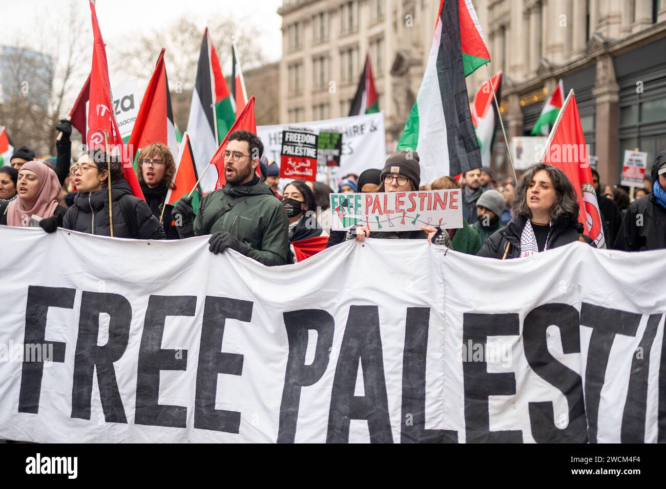 A demonstration in support of Palestine in London. Photo date: Saturday, January 13, 2024. Photo: Richard Gray/Alamy Stock Photo