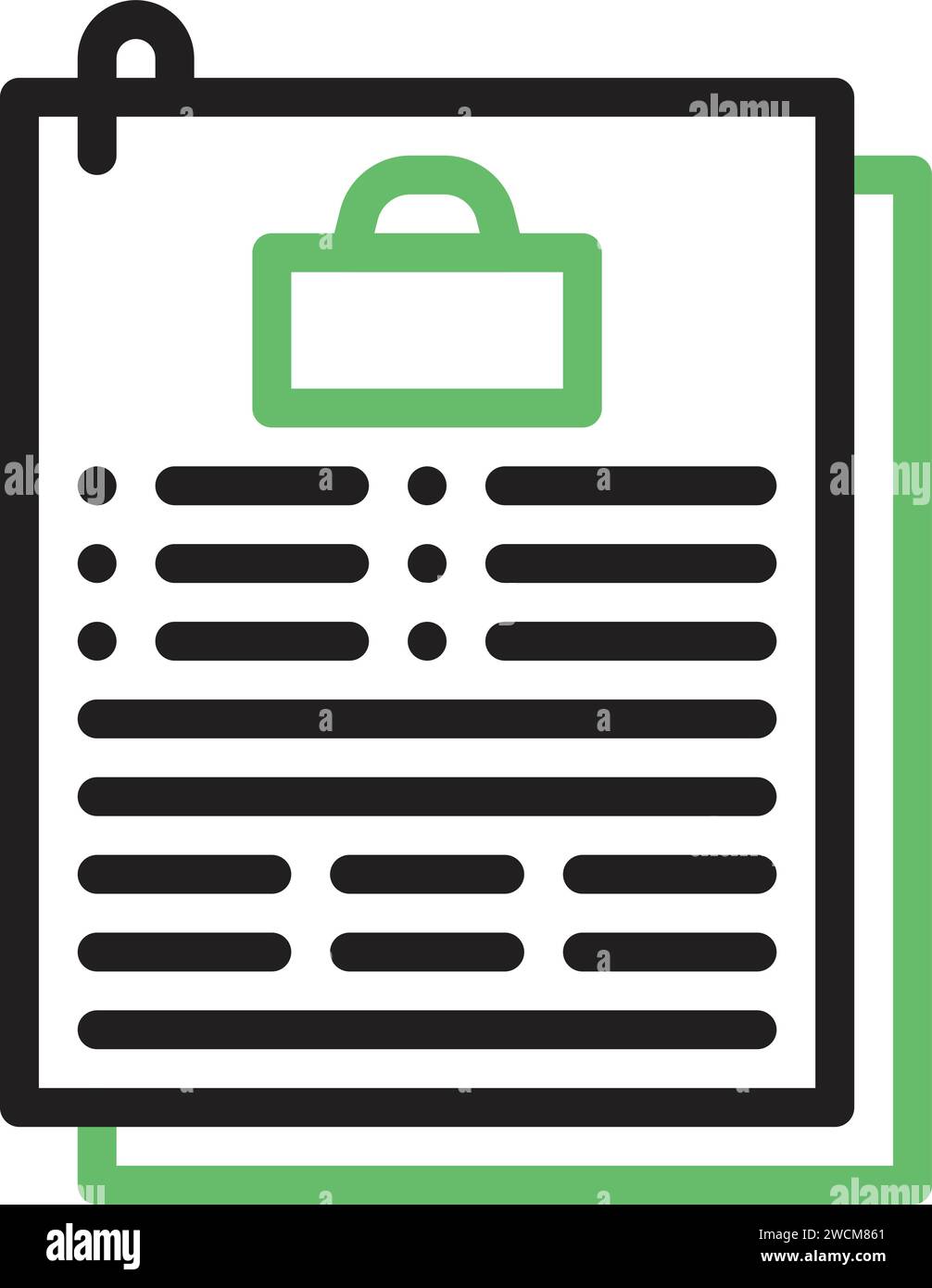 Job Description icon vector image Stock Vector Image & Art - Alamy