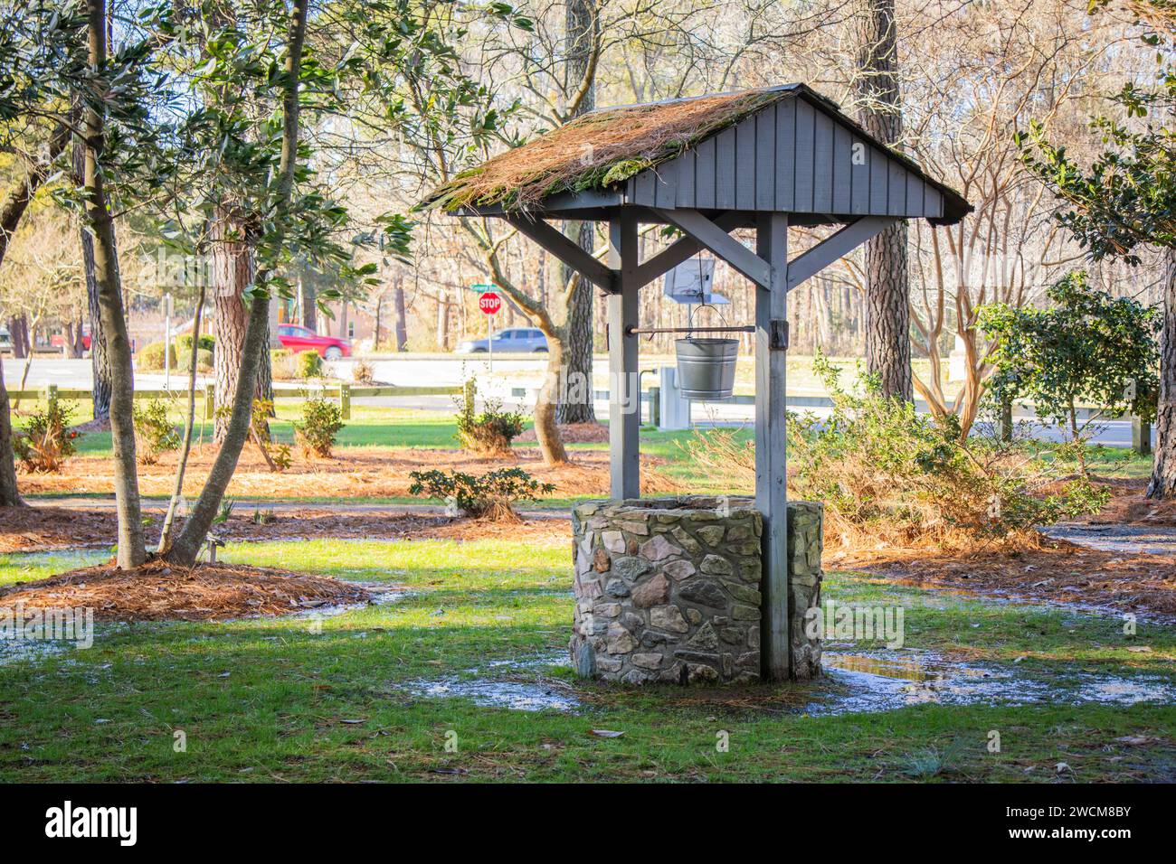 Water well bucket down hi-res stock photography and images - Alamy
