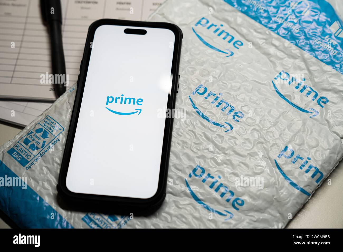 Amazon Prime Video Streaming App On Smartphone On IPhone 14 Pro Screen amazon-prime-video-streaming-app-on-smartphone-on-iphone-14-pro-screen