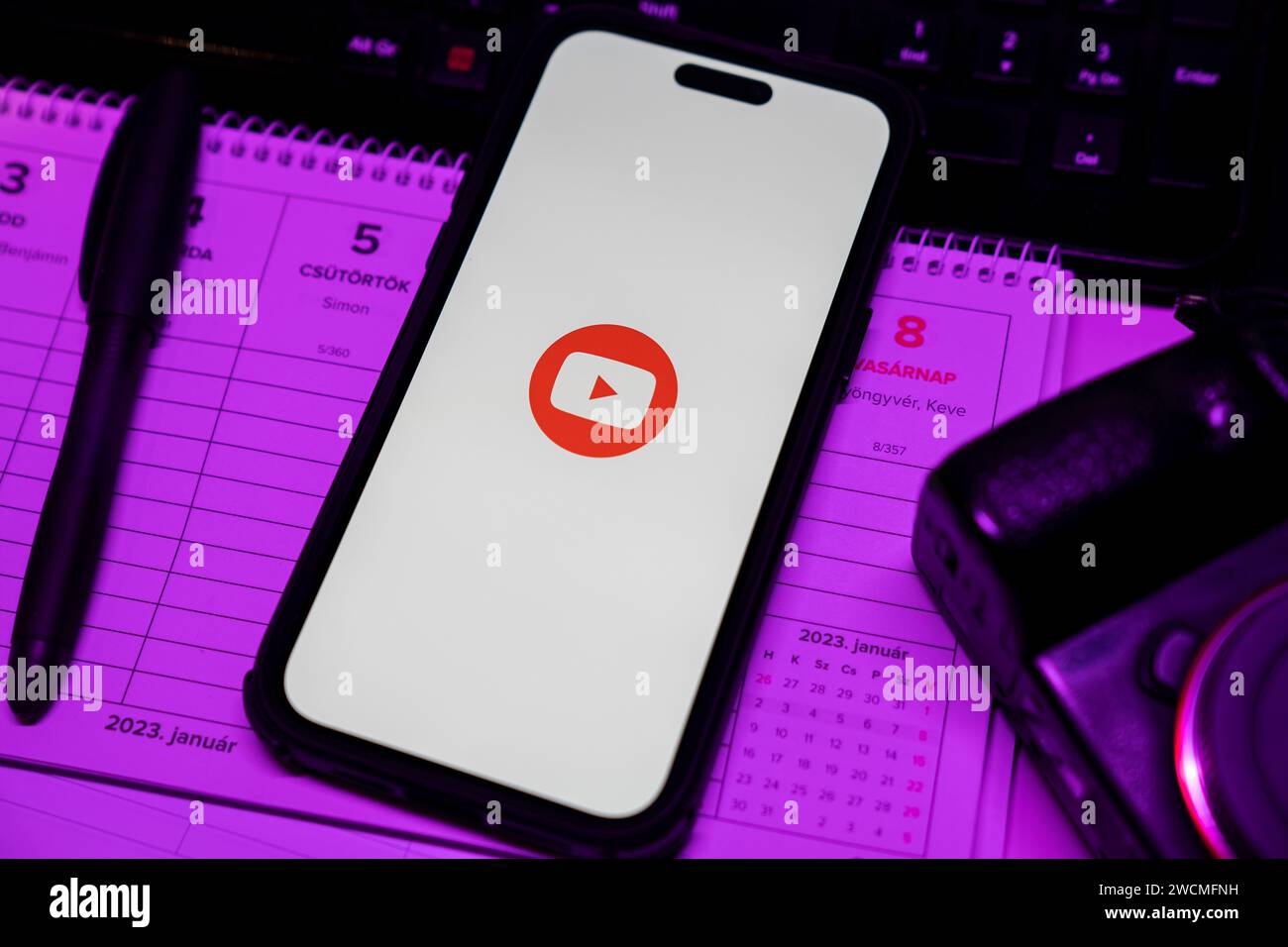 Apple Iphone 14 Pro Max Smartphone With Youtube Logo Youtube Is A Apple Iphone 14 Pro Max Smartphone With Youtube Logo Youtube Is A