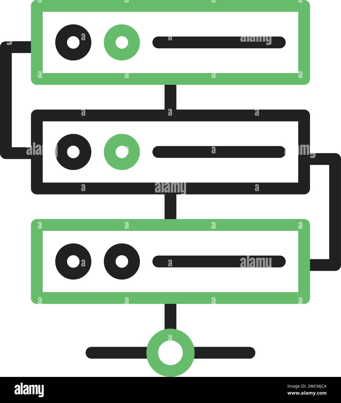 Illustration data center server Stock Vector Images - Alamy