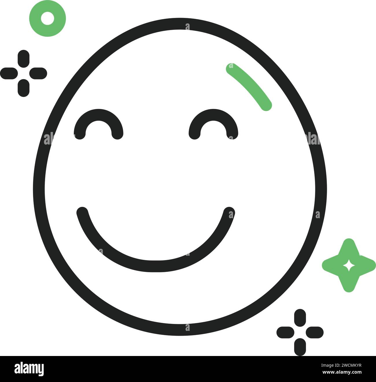 Smiling Face with Smiling Eyes icon vector image Stock Vector Image