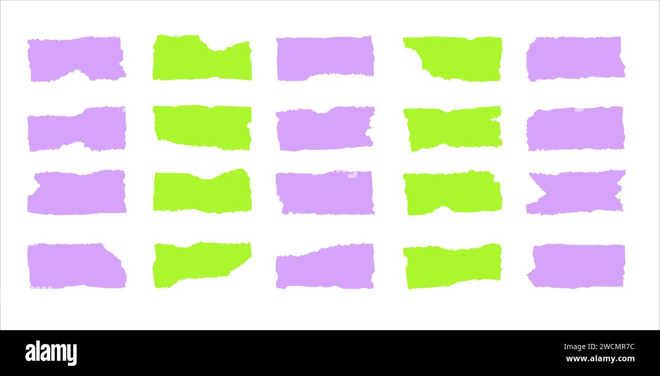 Vector icons of text boxes with ribbed edges. Stock Vector