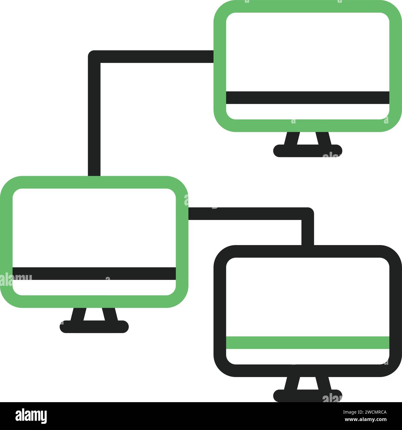 Connected systems icon vector hi-res stock photography and images - Alamy
