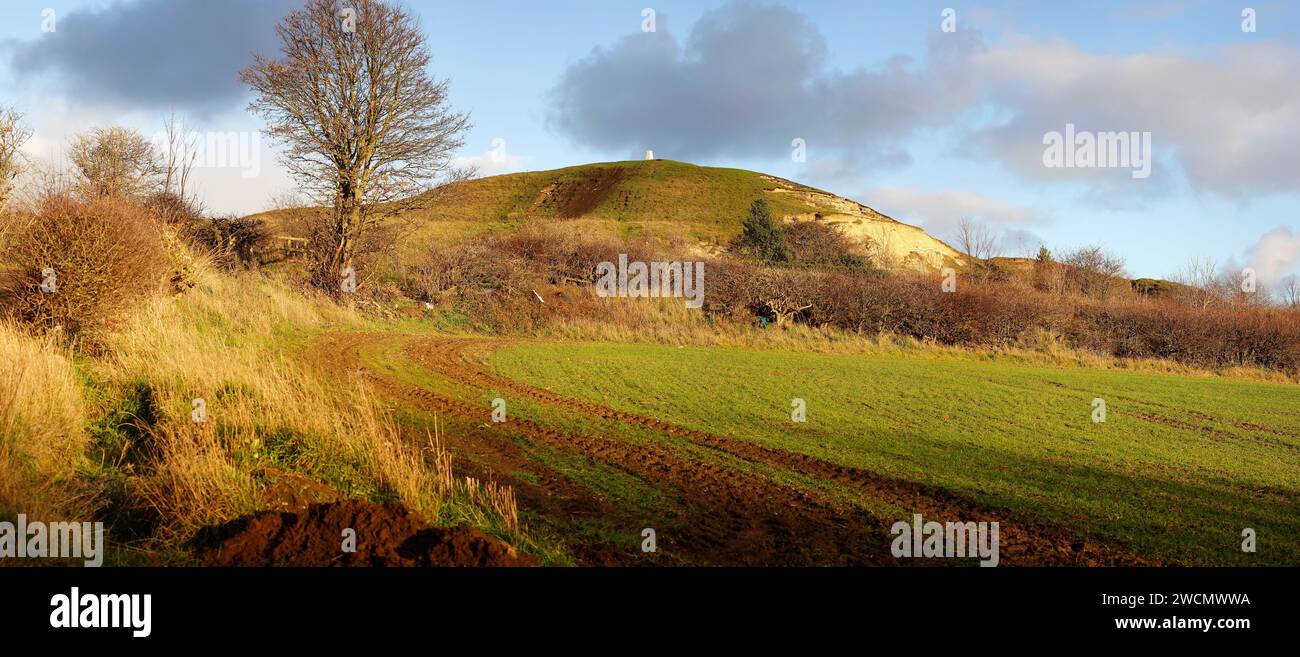Hasting Hill Round Barrow, Tyne and Wear. Stock Photo