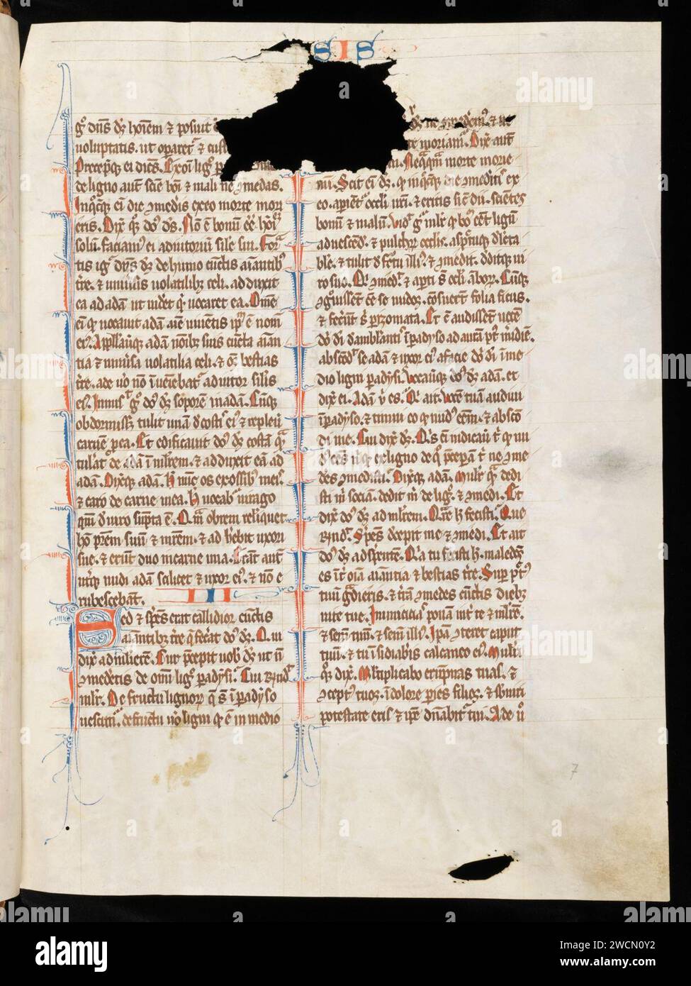 Aarau, Aargauer Kantonsbibliothek, MsWettF 1, f. 7r Biblia sacra