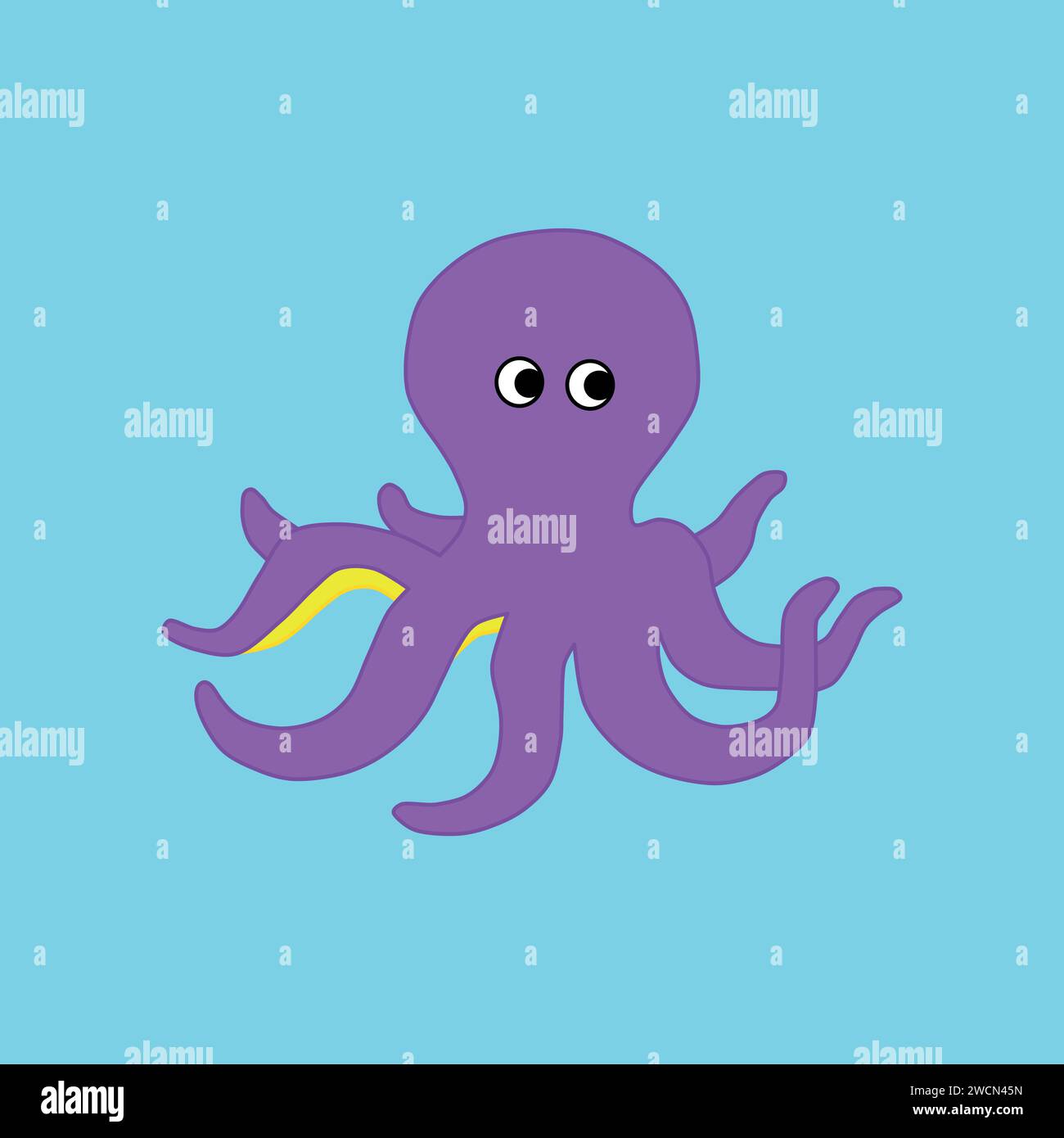 Octopus tentacles cartoon color vector illustrations hi-res stock ...