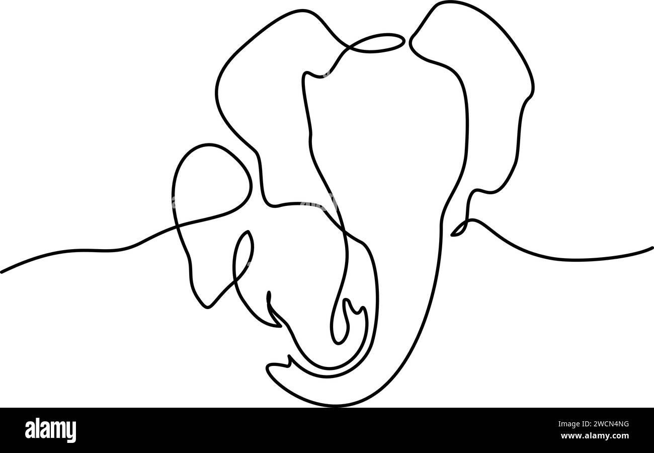 Baby elephant with mother Black and White Stock Photos & Images - Alamy