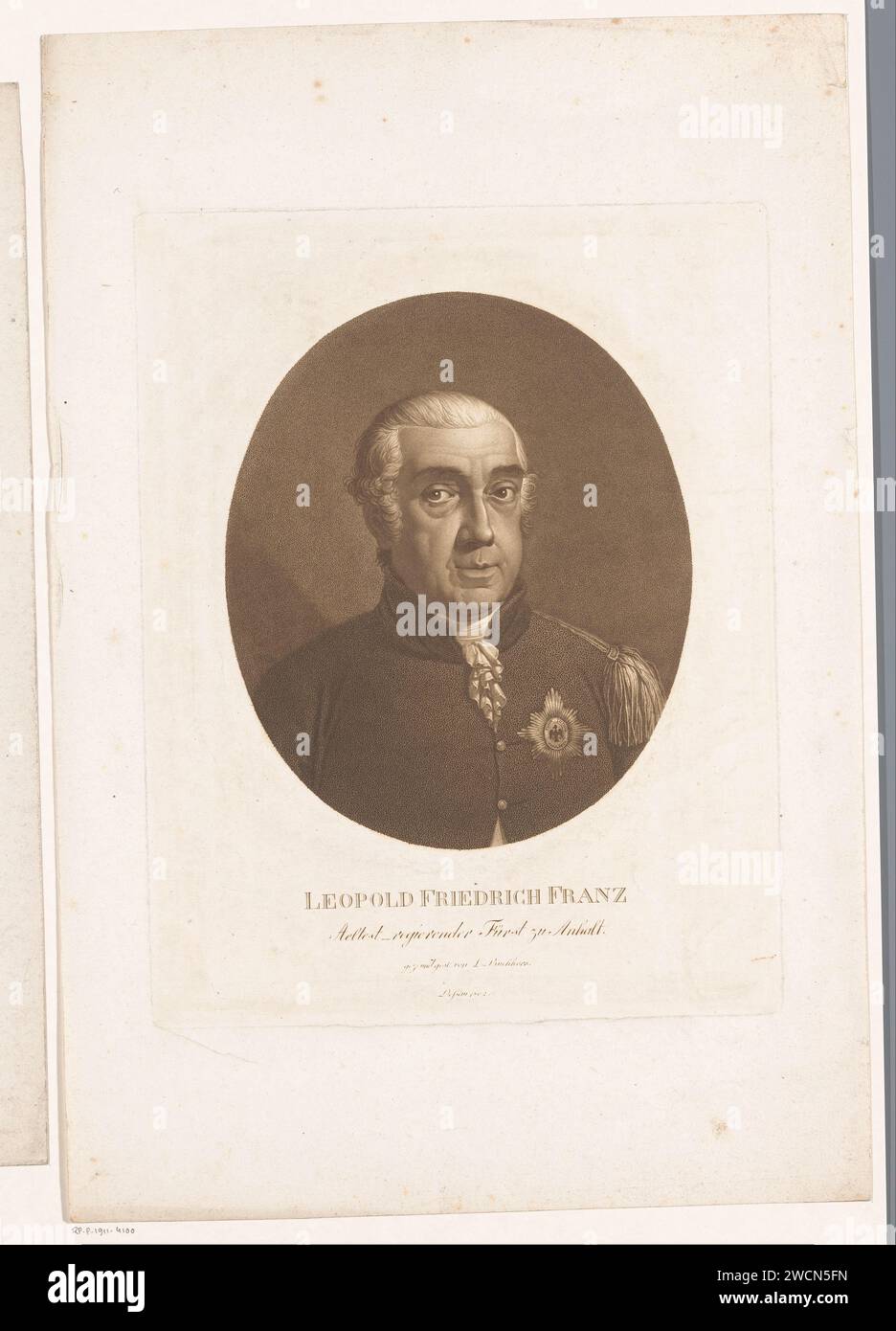 PortraT van Leopold III Friedrich Franz von AnhaltDessau, Ludwig