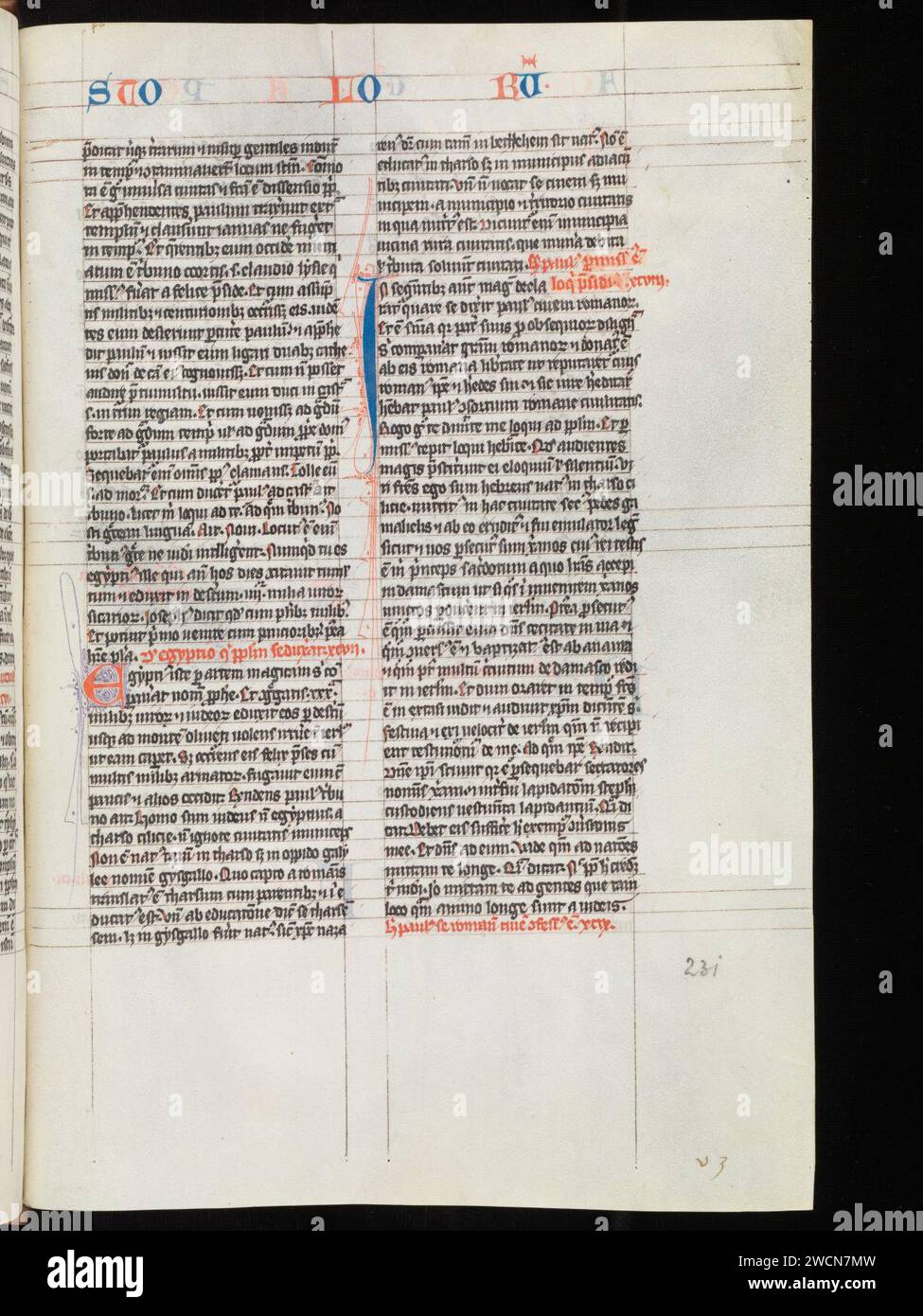Aarau, Aargauer Kantonsbibliothek, MsWettF 9, f. 231r – Petrus Comestor ...