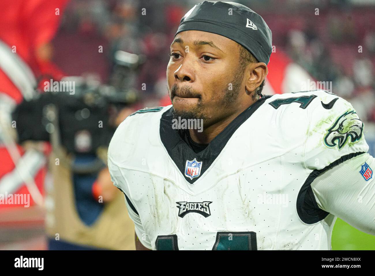 Tampa Bay, Florida, USA, January 15, 2024, Philadelphia Eagles player