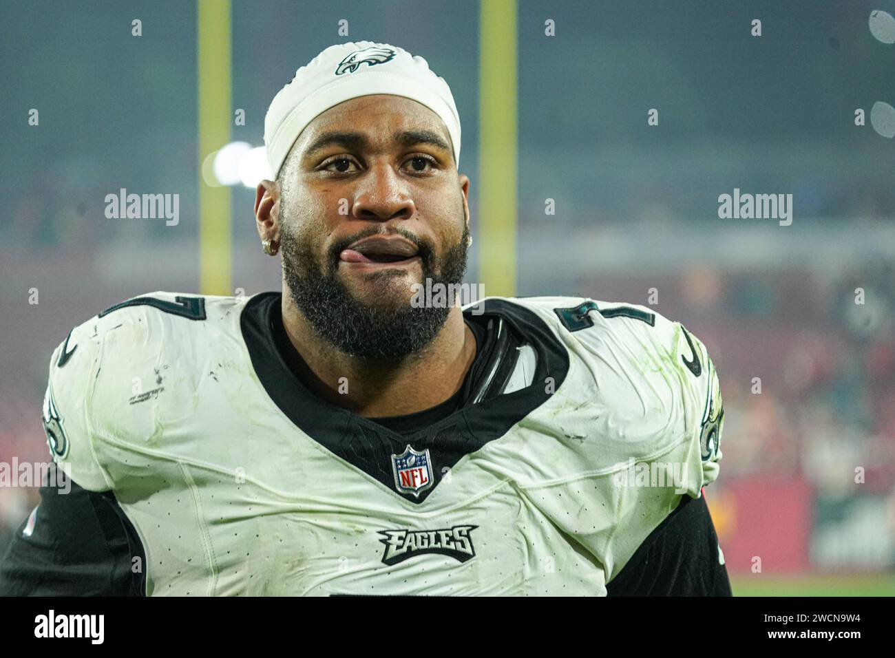 Tampa Bay, Florida, USA, January 15, 2024, Philadelphia Eagles player