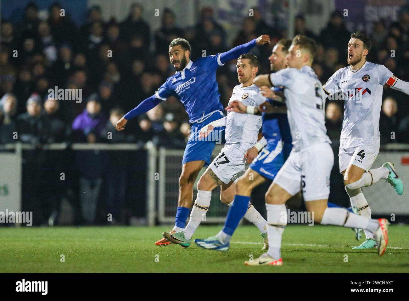 Eastleigh, UK. 16th Jan, 2024. Eastleigh forward Paul McCallum (9