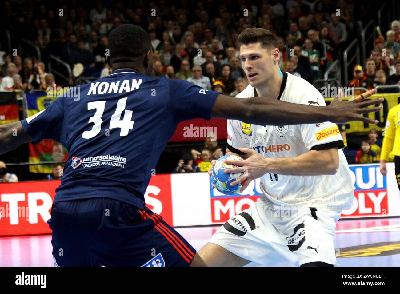  Berlin, Deutschland. 16th Jan, 2024. 16.01.2024, Mercedes-Benz-Arena Motiv 