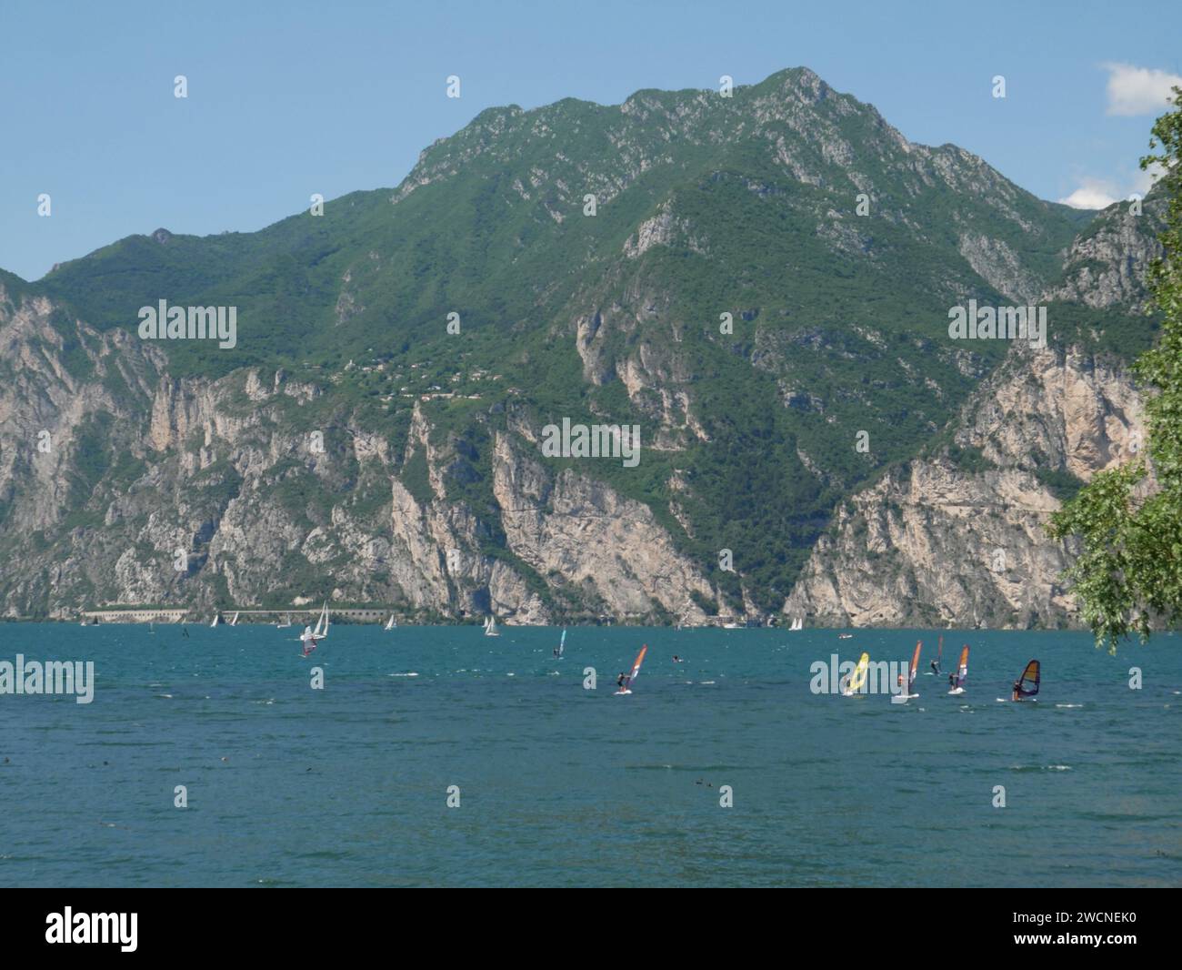 Windsurfing on lake garda hi-res stock photography and images - Alamy