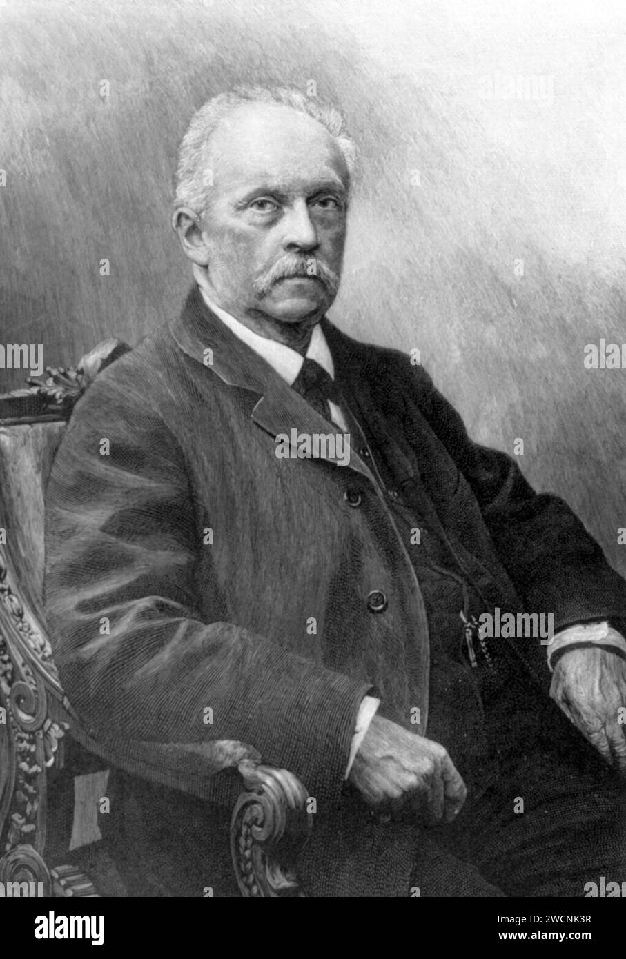 Hermann von Helmholtz, Hermann Ludwig Ferdinand von Helmholtz (1821 – 1894) German physicist Stock Photo