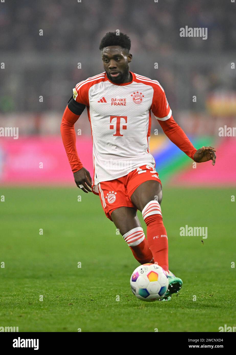 Alphonso Davies Bayern FC Munich FCB (19) Action Allianz Arena, Munich ...