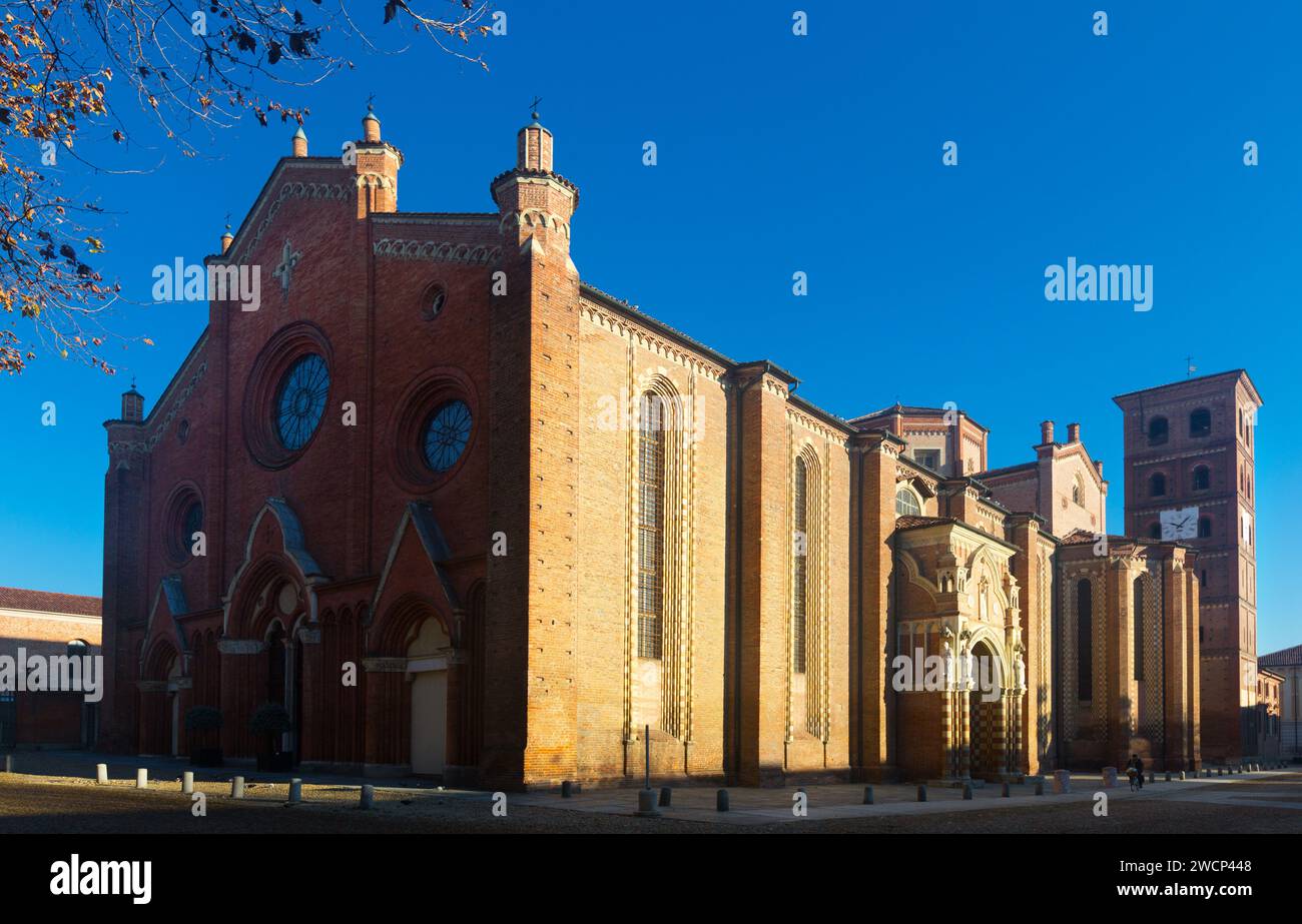 Historical architecture of Asti in Italy Stock Photo - Alamy