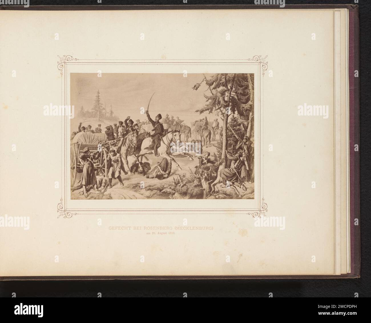 Photo production of a painting of a fight at Rosenberg, Anonymous ...