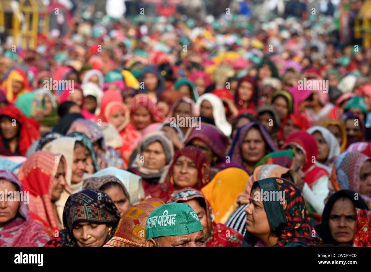 Noida India 16th Jan 2024 NOIDA INDIA JANUARY 16 Farmers 