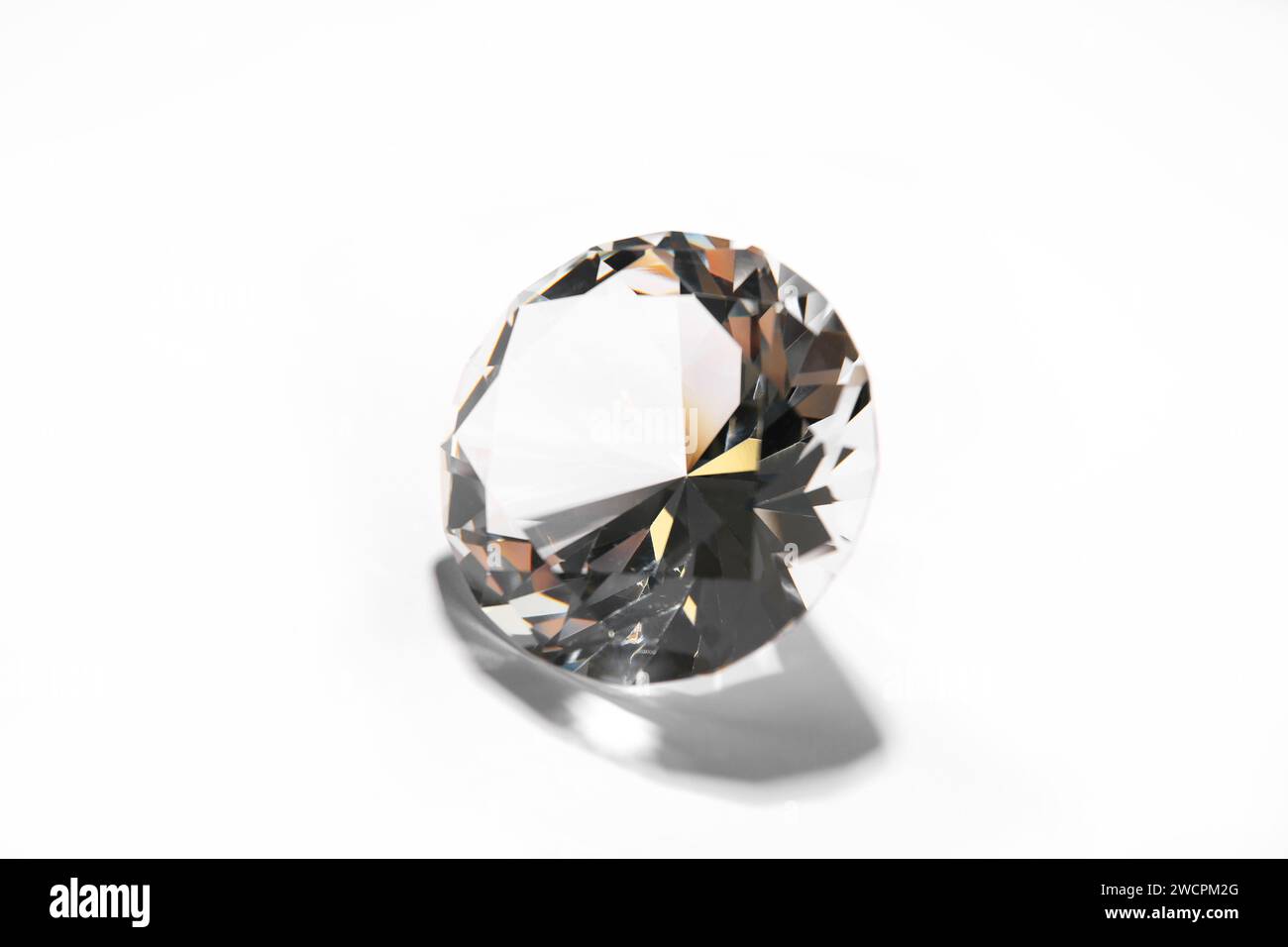 One beautiful shiny diamond on white background Stock Photo - Alamy