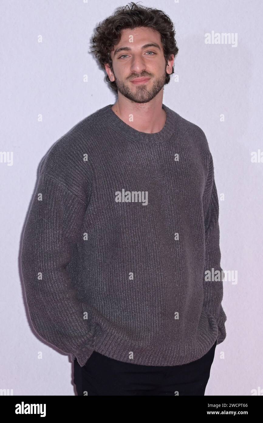 Rome, Italy. 16th Jan, 2024. Damiano Giordano attends the red carpet of