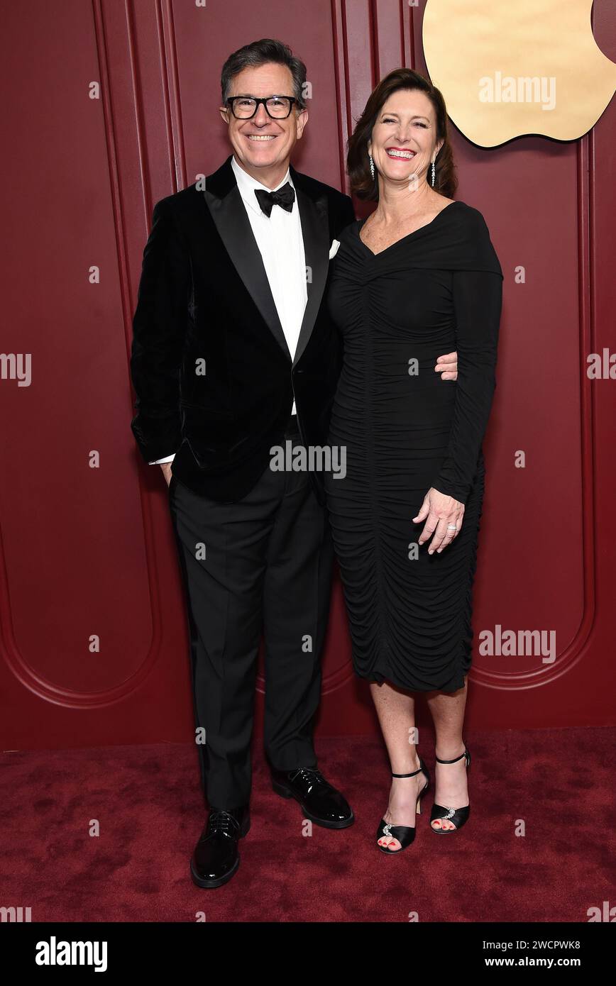 Stephen Colbert and Evelyn McGeeColbert attends the Apple TV+ Post