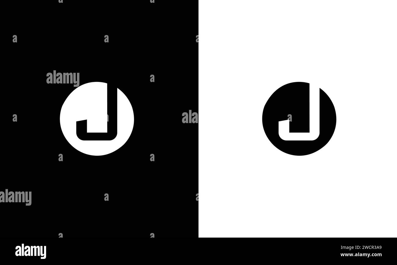 Abstract Letter J Logo Design. Vector Illustrator Eps. 10 Stock Vector