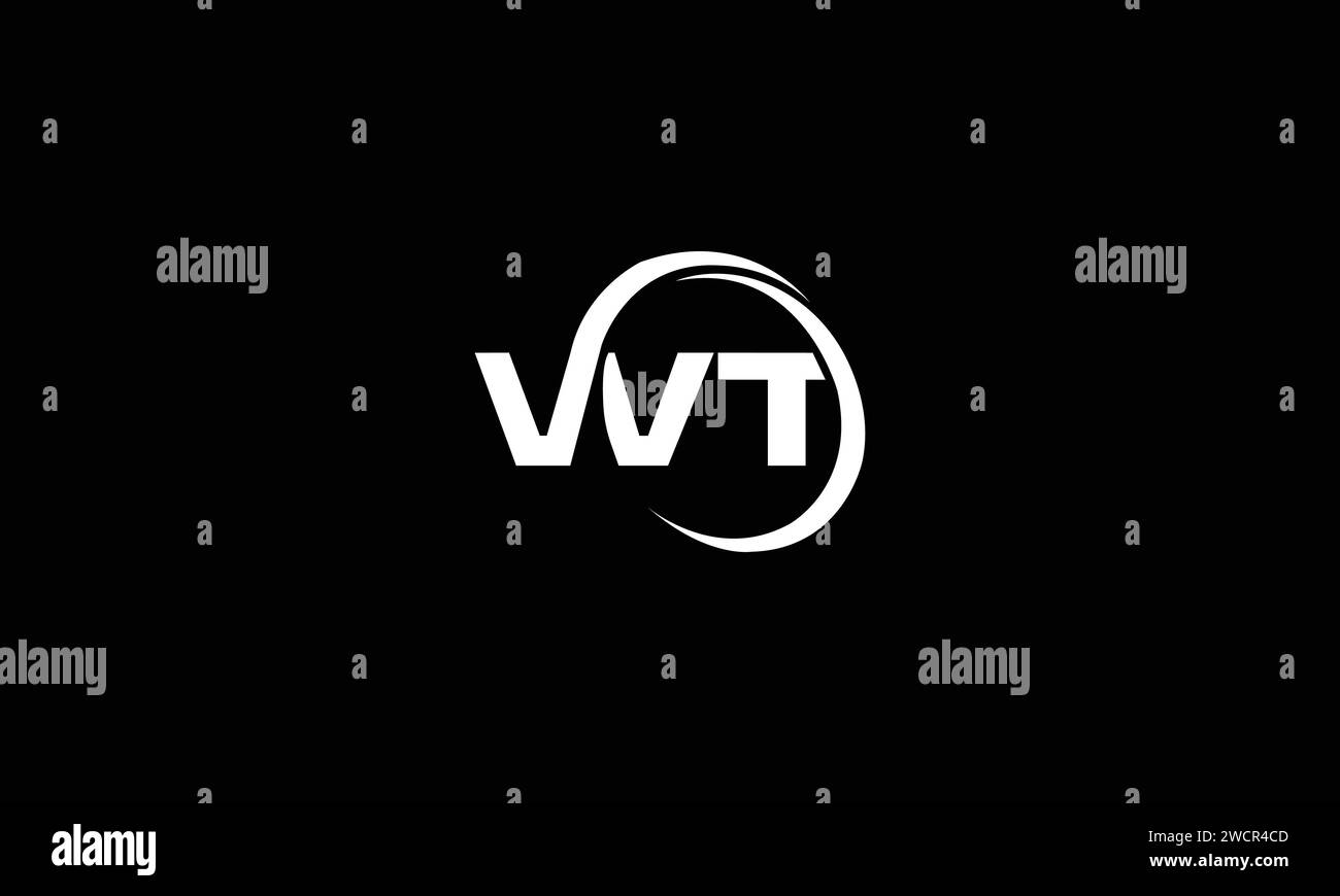 Initial letter wt logo or tw logo vector design template Stock Vector