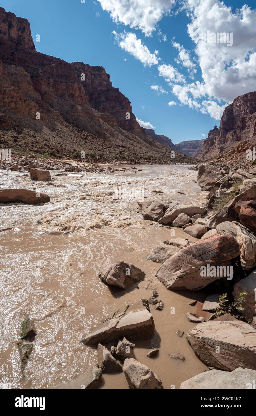 Cataract Canyon Rapid #15, Colorado River, Utah. Stock Photo
