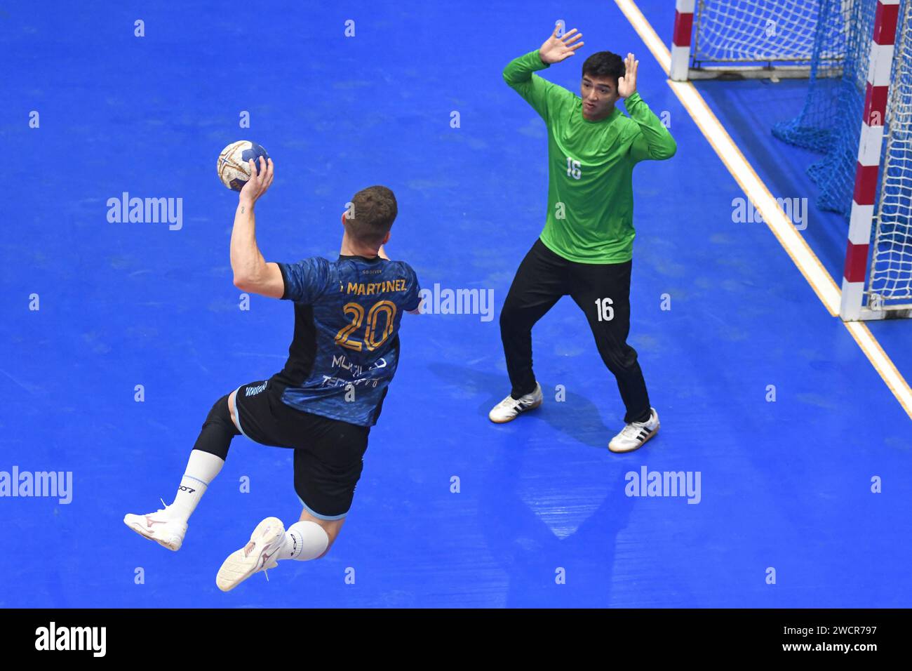 Ramiro Martinez (Argentina). Torneo Sur-Centro Handball. Buenos Aires, Argentina Stock Photo