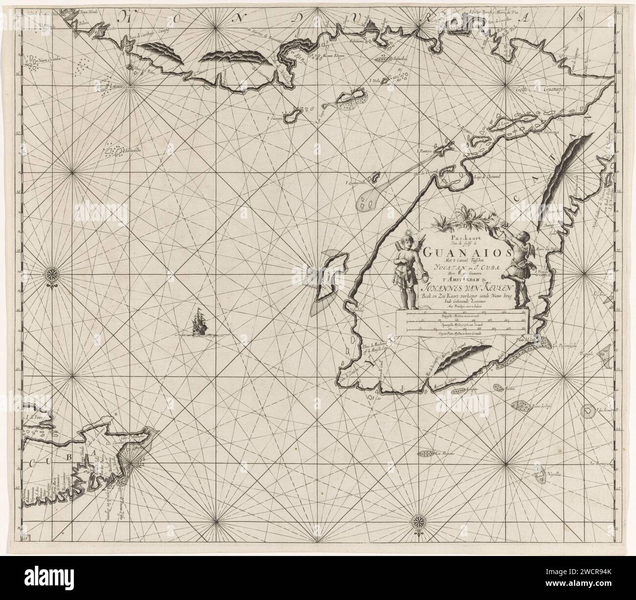 Cuba map 17th century hi-res stock photography and images - Alamy