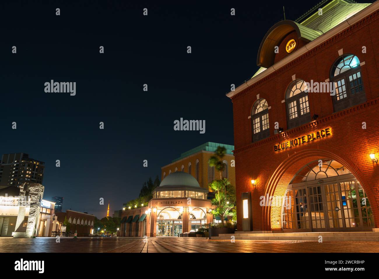 Tokyo, Japan - April 13, 2023 : Night of Yebisu Garden Place Stock Photo