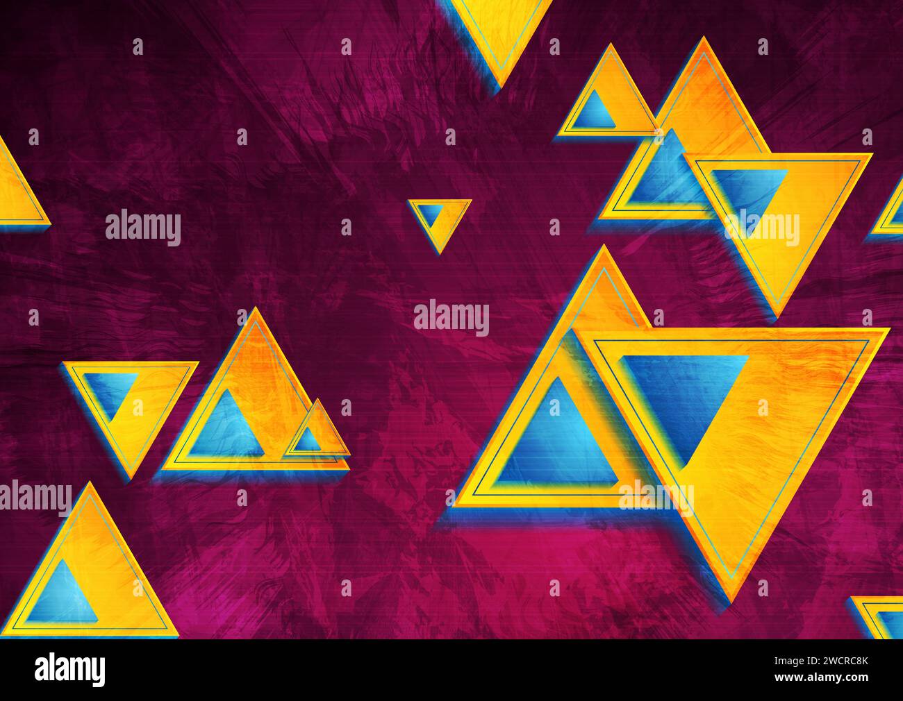 Colorful grunge abstract tech background with triangles. Geometric ...