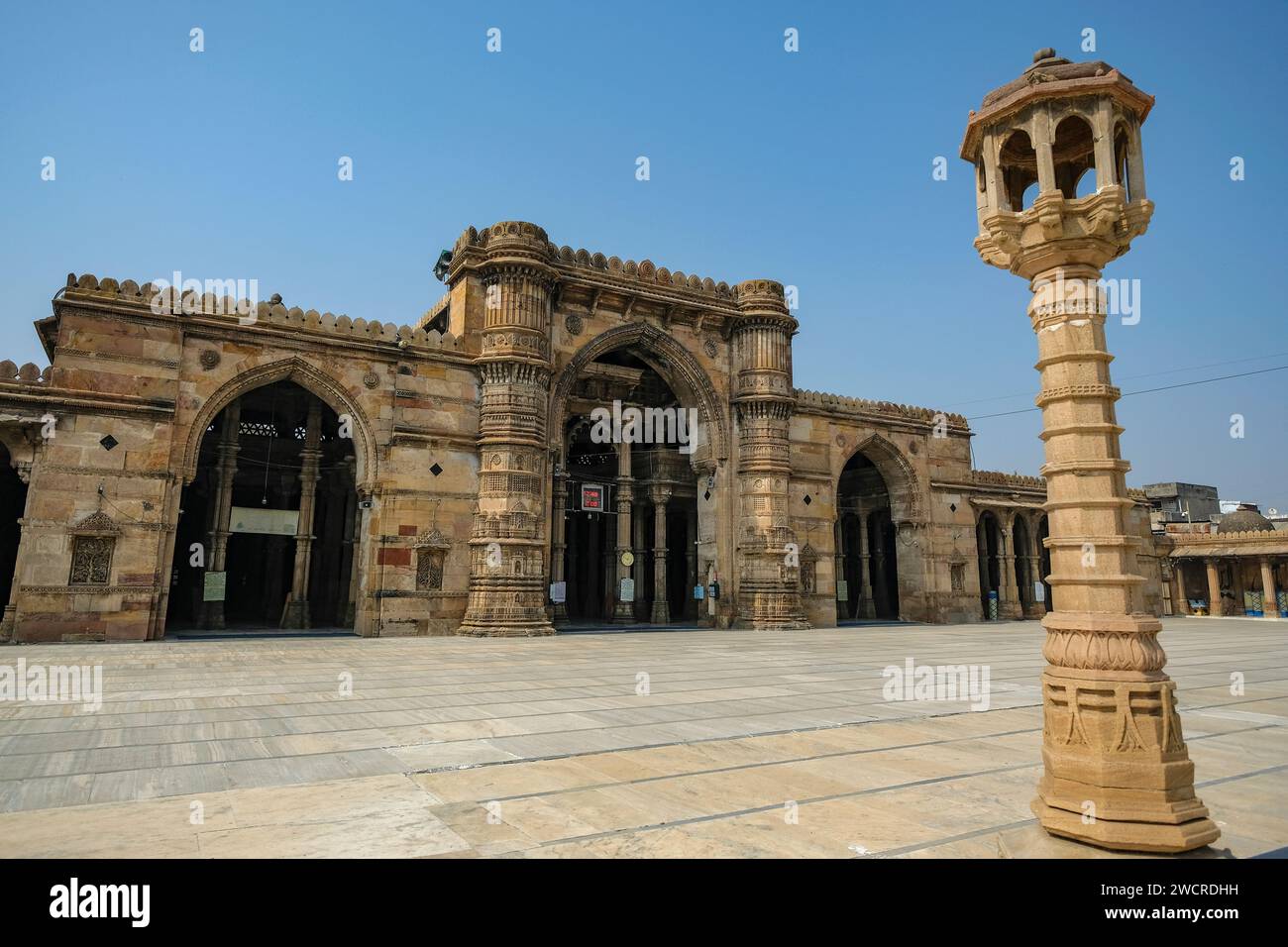 Ahmedabad, India January 11, 2024 Jama Masjid in Ahmedabad, Gujarat