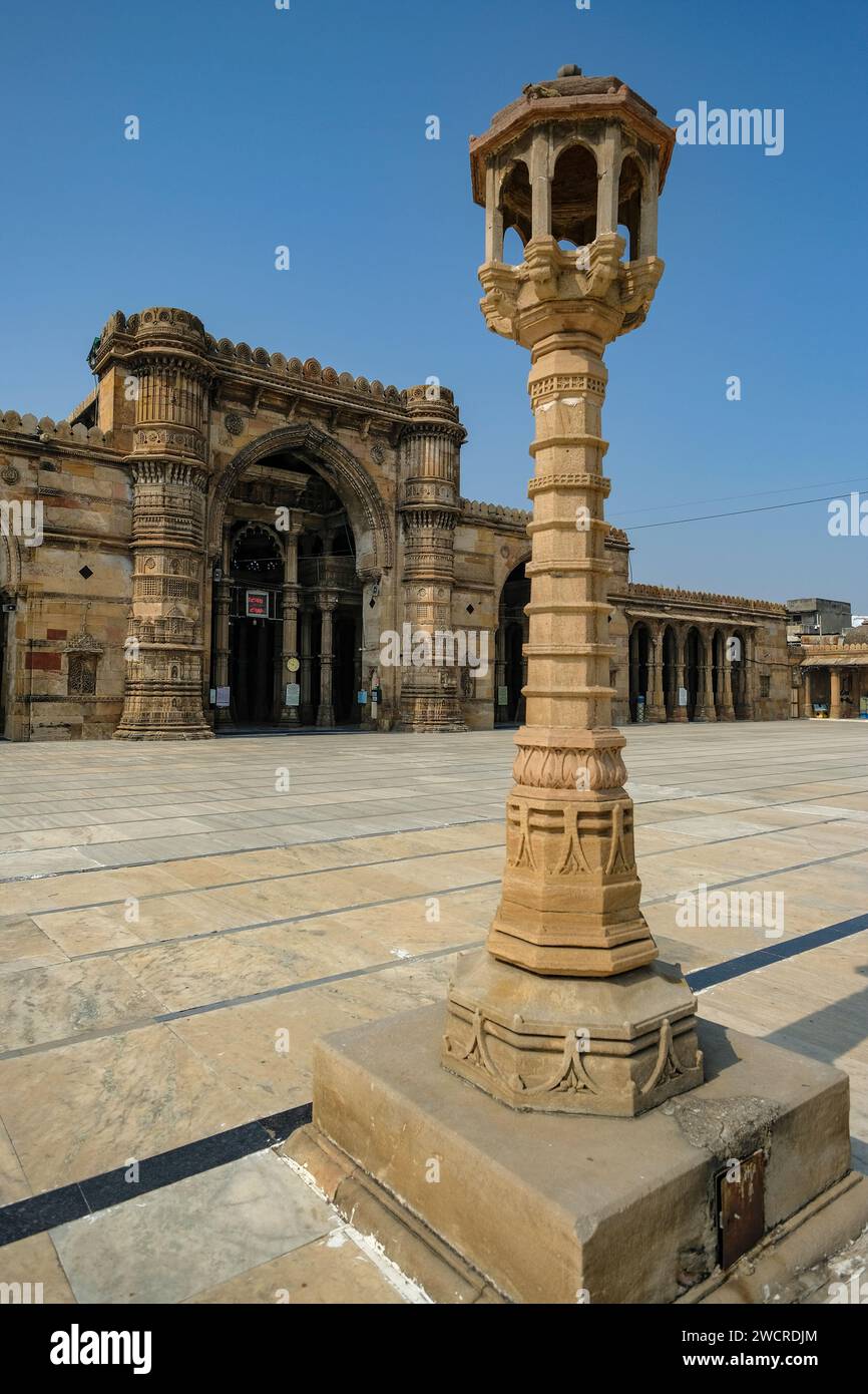 Ahmedabad, India January 11, 2024 Jama Masjid in Ahmedabad, Gujarat