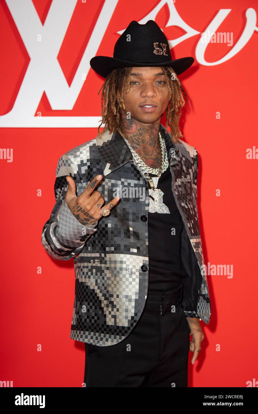 Paris, France. 16th Jan, 2024. Swae Lee attending the Louis Vuitton