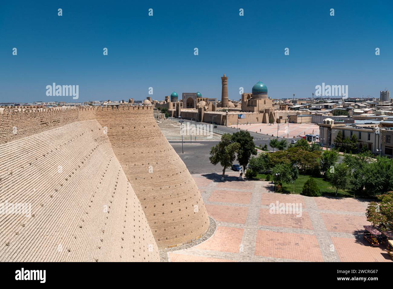 The Ark Of Bukhara Inside Walls. The Ark Citadel Is An Ancient Massive ...