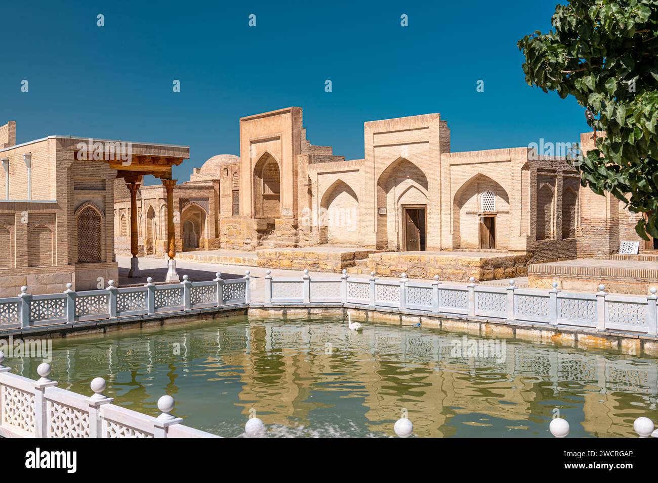 Chor-Bakr situated on the outskirts of Bukhara the burial place of Abu-Bakr-Said said to be a descendant of the prophet Muhammad in Bukhara, Samarkand Stock Photo